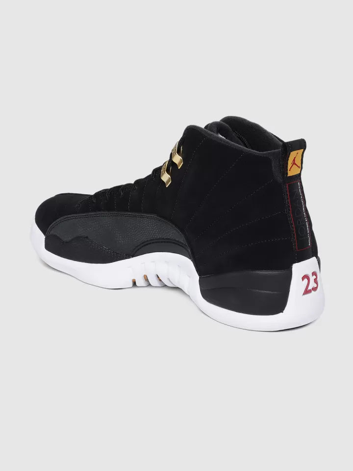 Air Jordan 12 Retro Black-White Sneakers