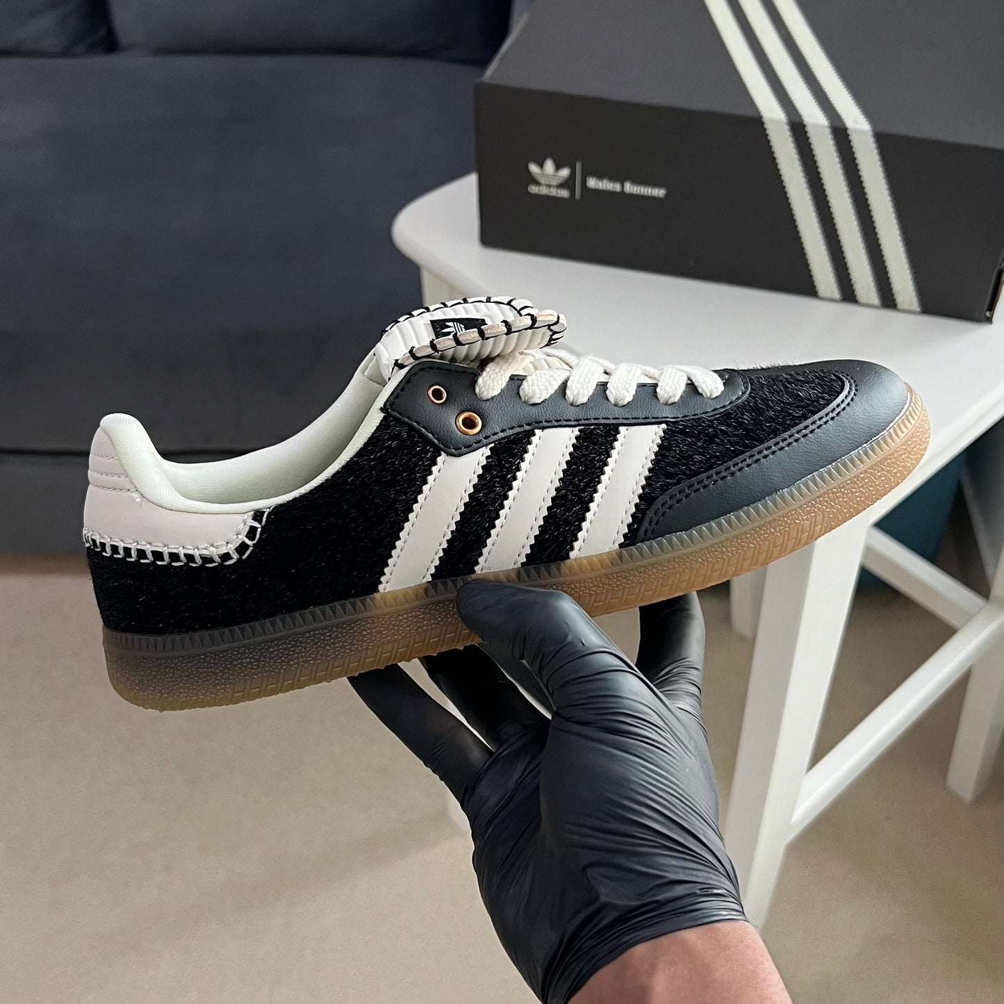 Adidas Samba Pony Tonal Wales Bonner “Core Black”