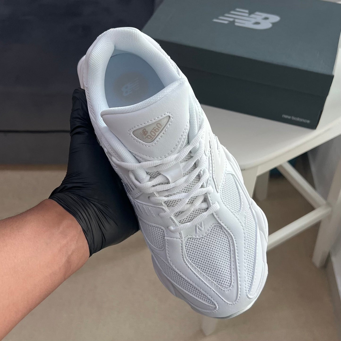 New Balance 9060 “Triple White”