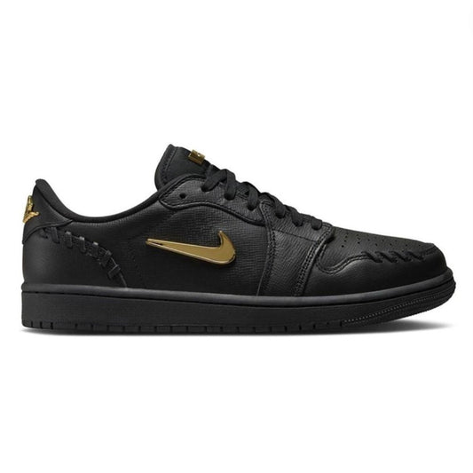 Jordan 1 Low Method of Make “Black Metallic Gold”