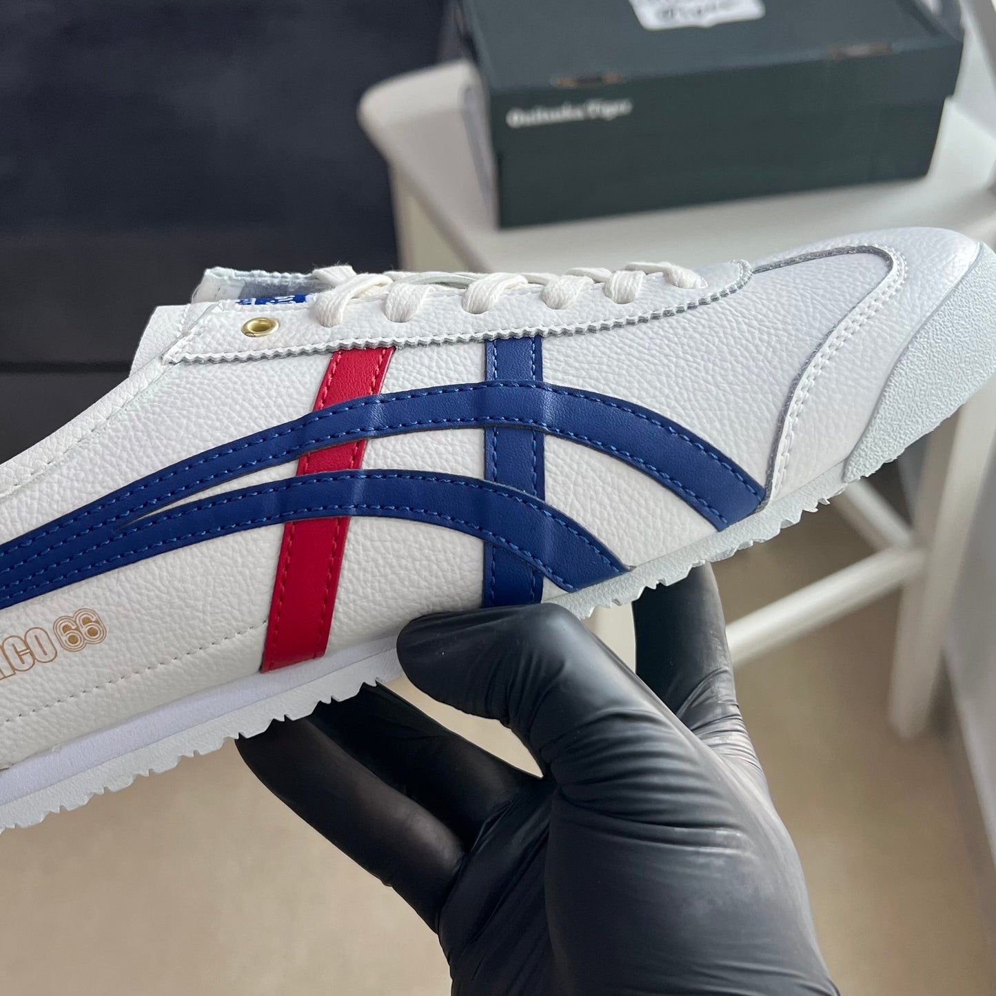 Onitsuka Mexico 66 “White Blue Red Metallic Gold”