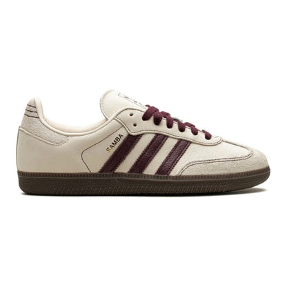 Adidas Samba OG "Wonder White/Maroon"