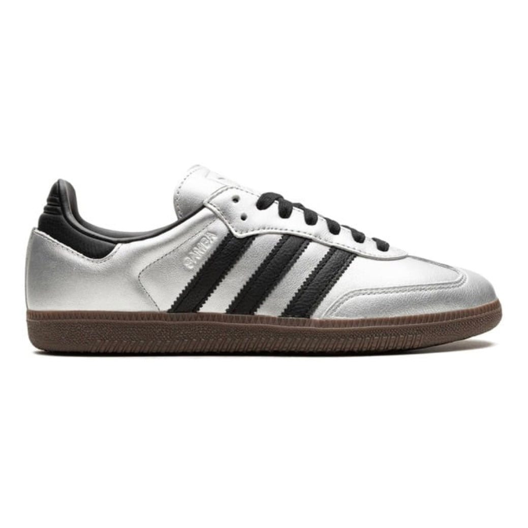 Adidas Samba OG “Silver Metallic/Black/Gum”