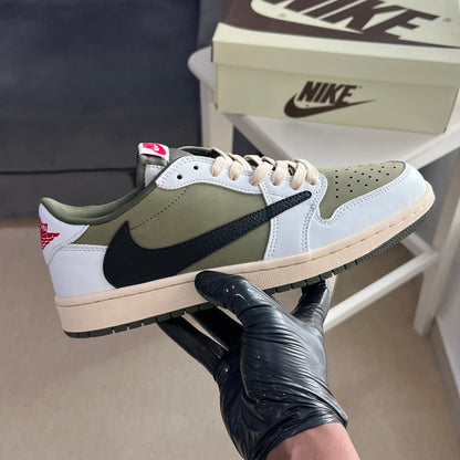 Travis Scott x Jordan 1 Low “Medium Olive”