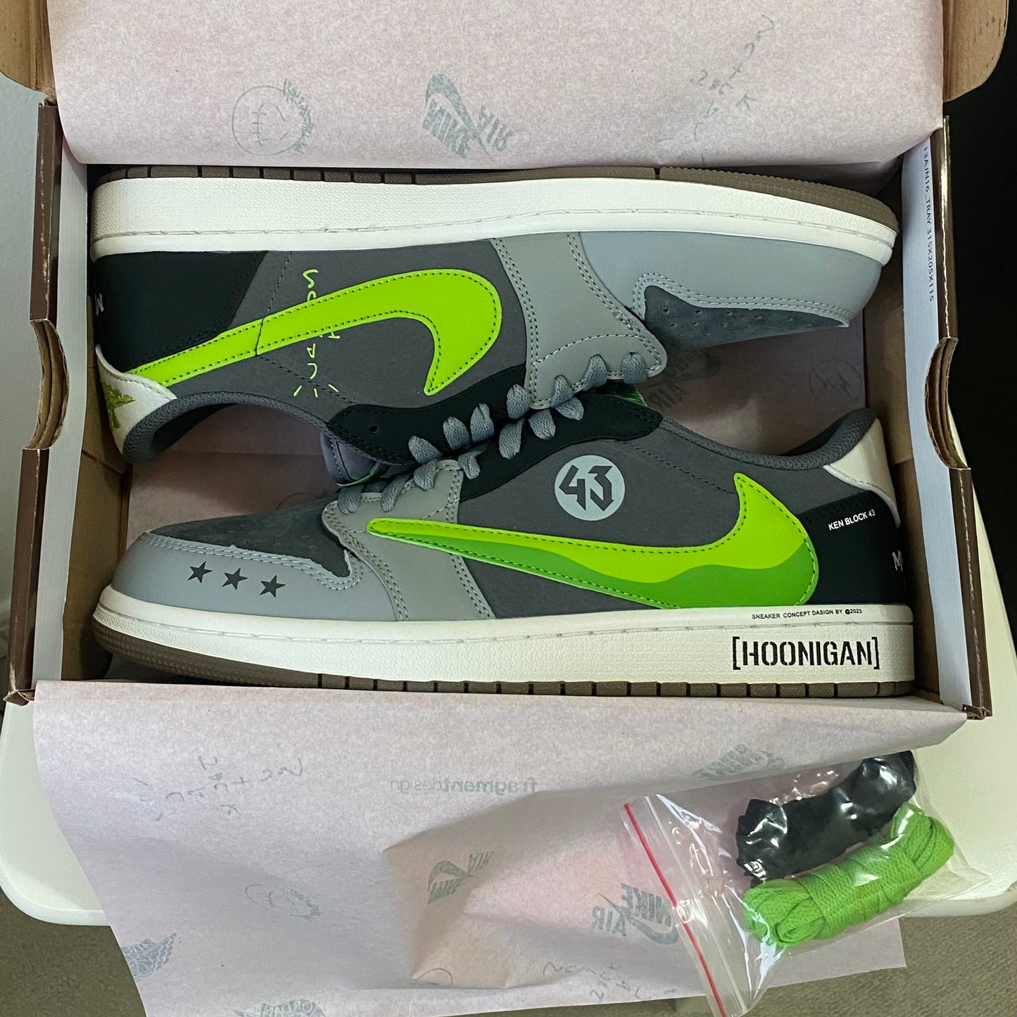 Jordan 1 Low Travis Scott x Ken Block “Hoonigan”