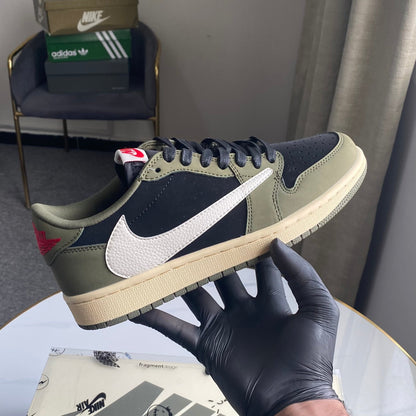 Travis Scott X Air Jordan 1 Low “Black Olive”