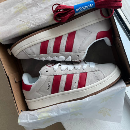 Adidas Campus 00s “Crystal White Better Scarlet”