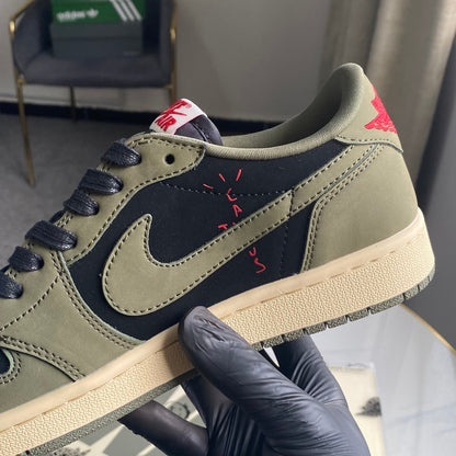 Travis Scott X Air Jordan 1 Low “Black Olive”