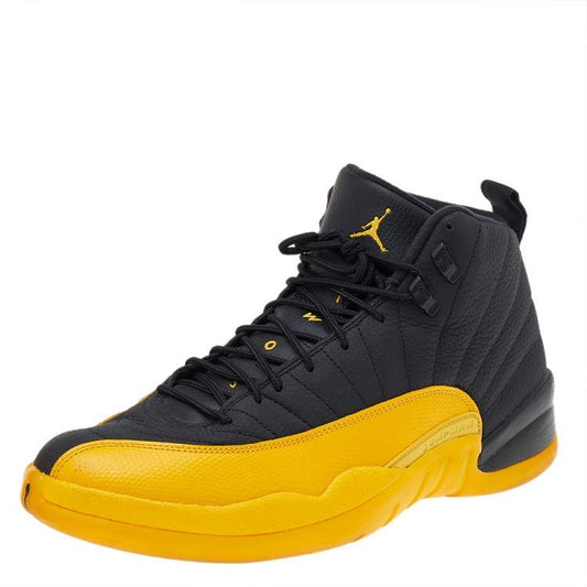 Air Jordan 12 Retro Black-Yellow Sneakers