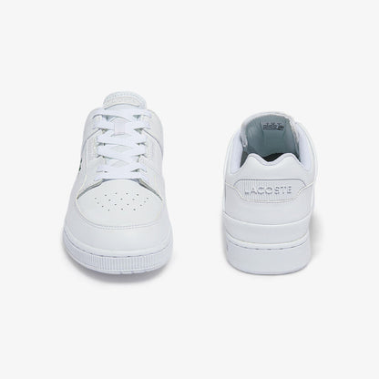 Lacoste Men's White Court Cage Leather Trainers